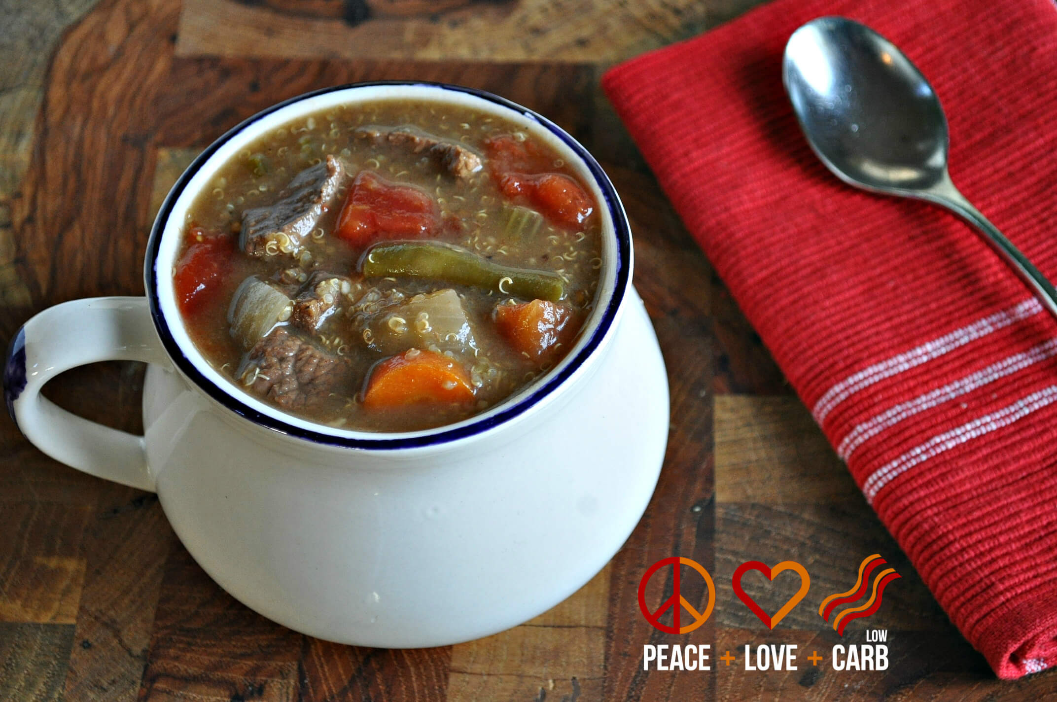 Quinoa Slow Carb
 Ve able Beef Quinoa Soup Low Carb