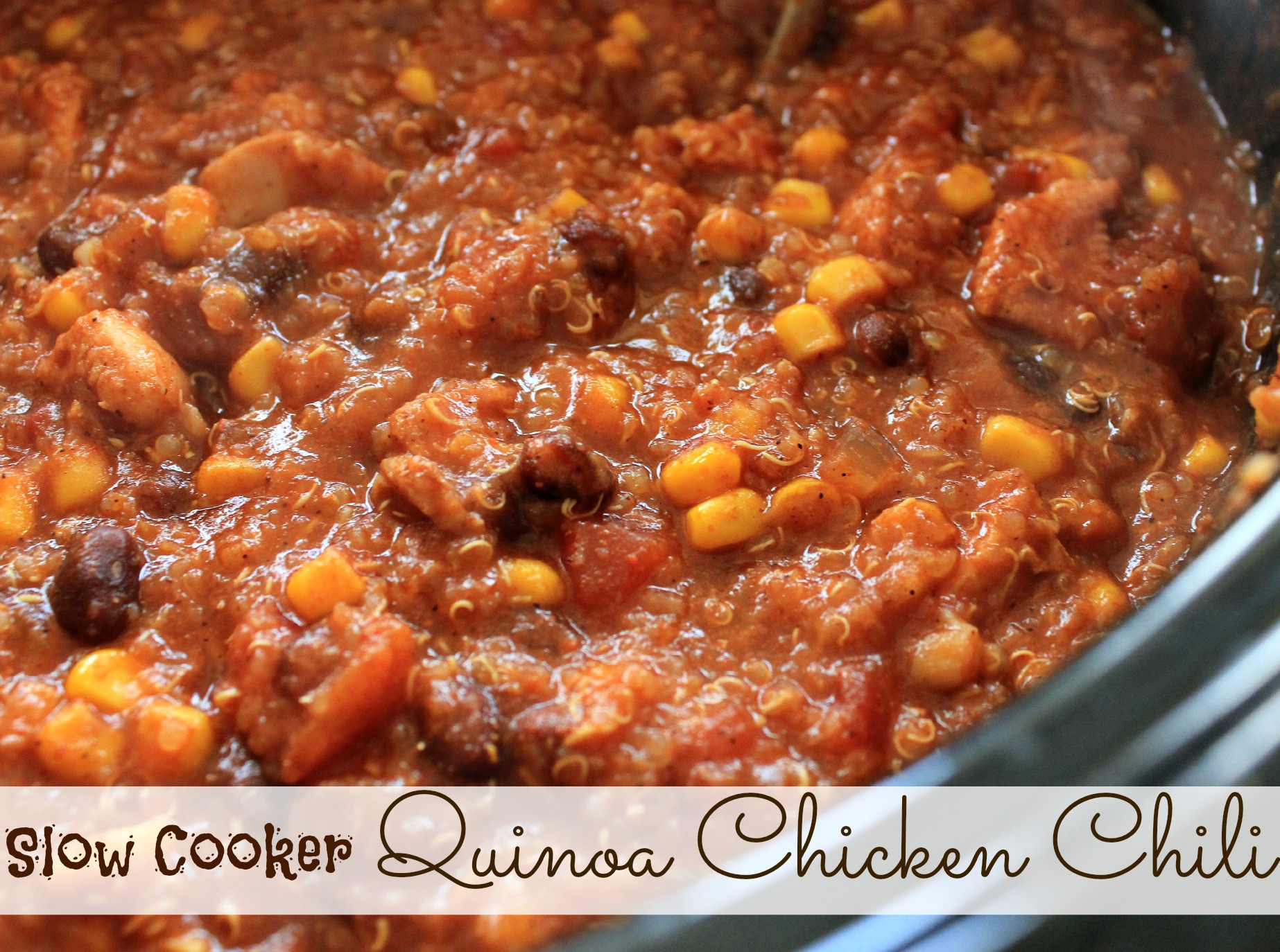 Quinoa Slow Carb
 low carb slow cooker chicken chili