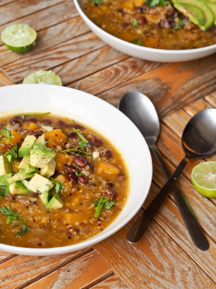 Quinoa Soup Vegan
 Black Bean Pumpkin Soup with Quinoa Gluten Free Vegan