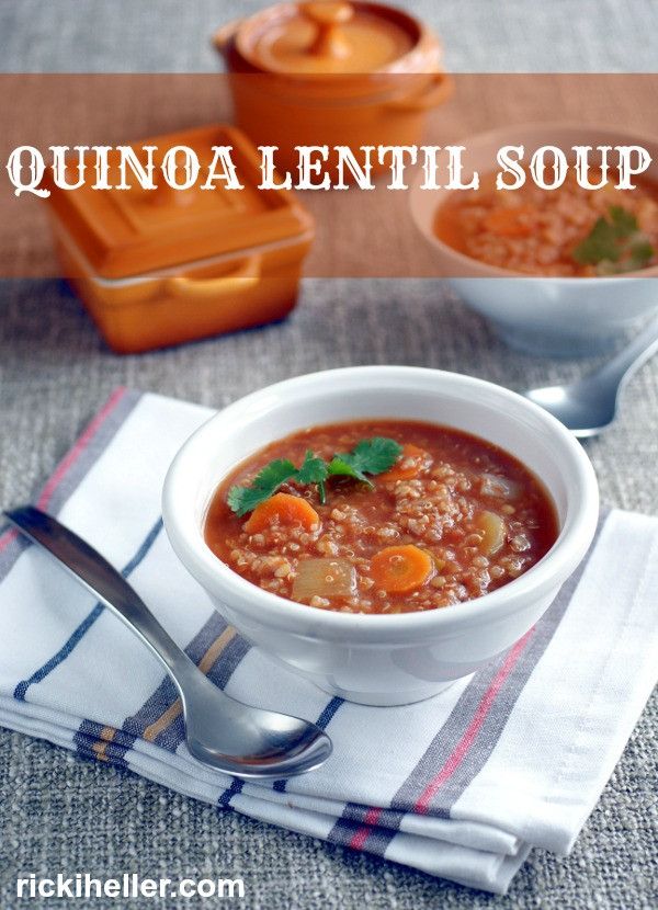 Quinoa Soup Vegan
 Quinoa Lentil Soup from Super Seeds