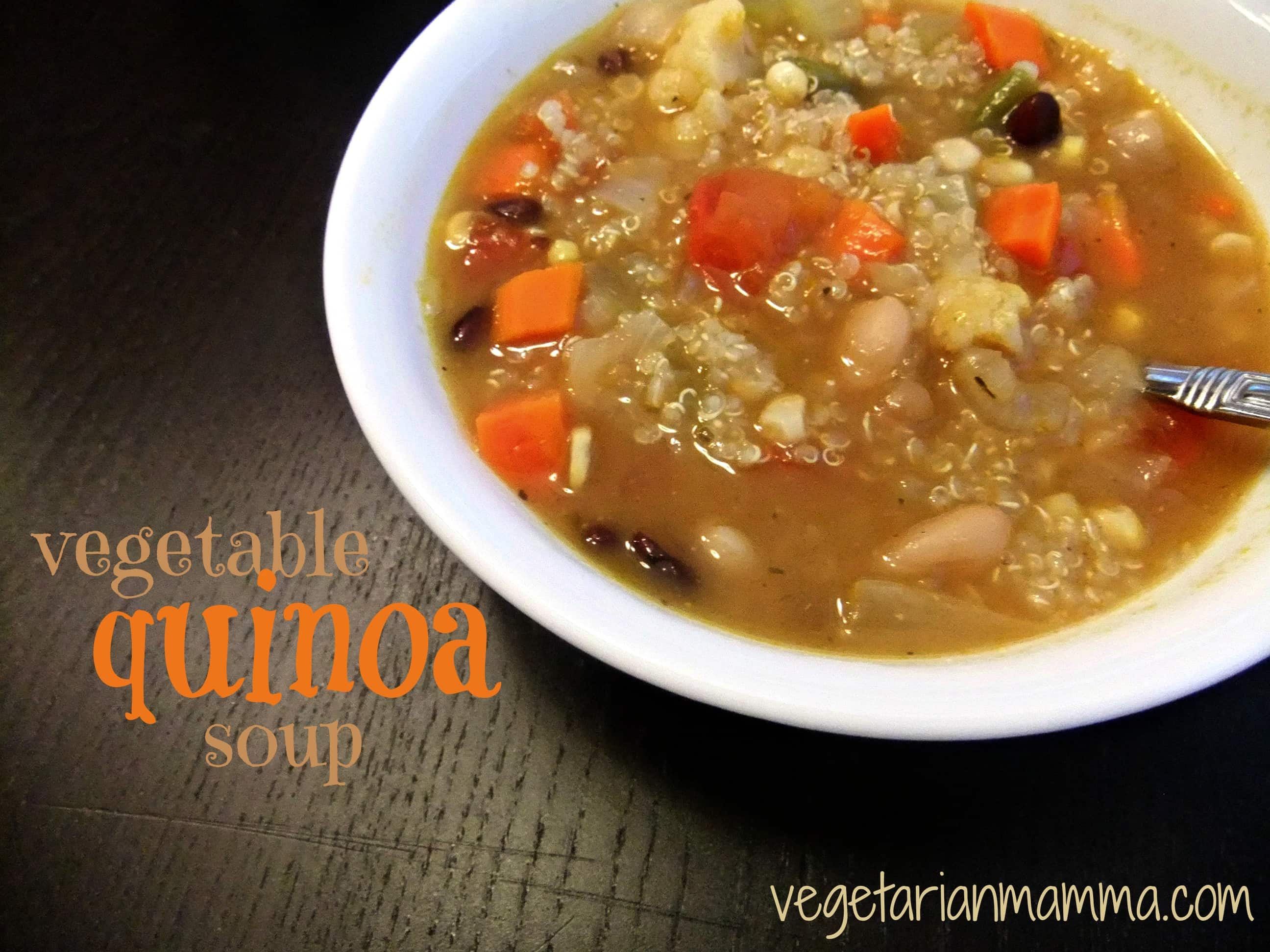 Quinoa Soup Vegan
 Ve able Quinoa Soup glutenfree vegan Ve arian Mamma