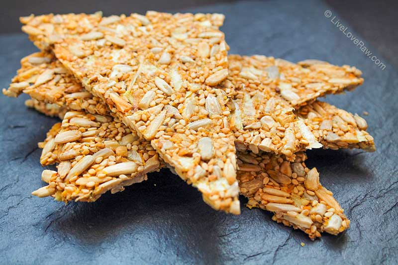 Raw Vegan Dehydrator Recipes
 Raw food recipe nut free crackers without a dehydrator or