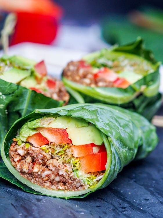 Raw Vegan Lunch Recipes
 Raw Vegan Recipes Collard Wraps Gluten Free Paleo