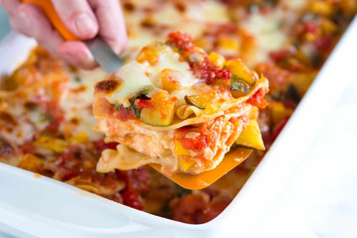 Recipes For Vegetarian Lasagna
 Easy Ve able Lasagna Recipe