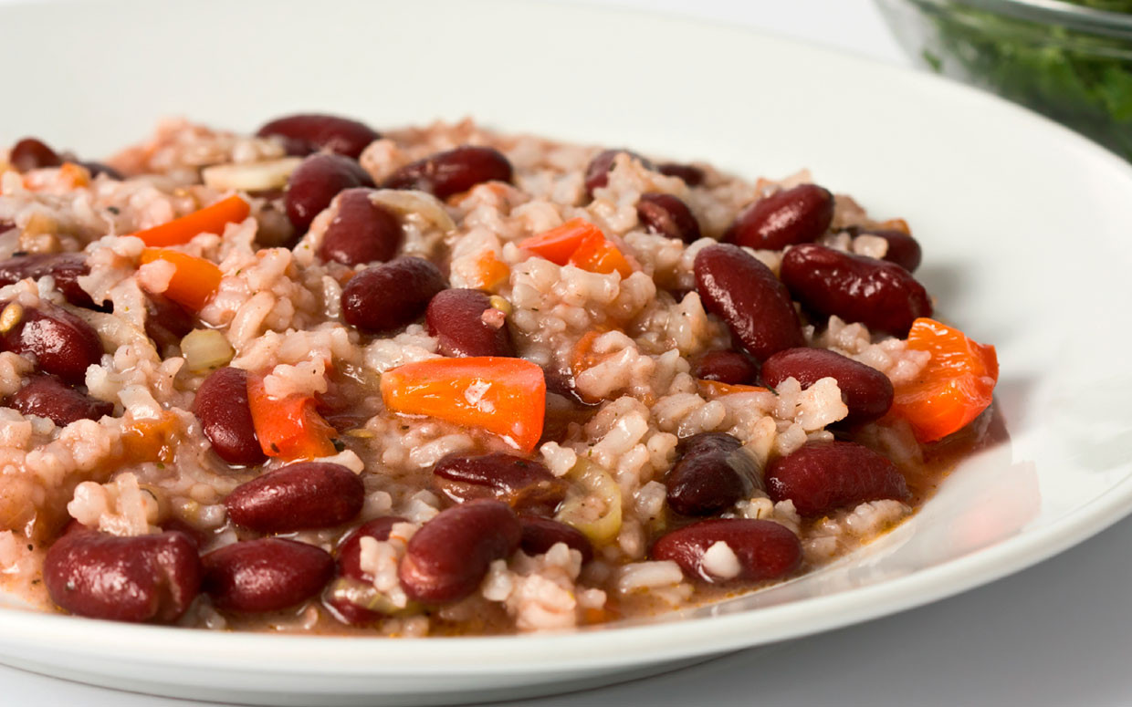 Red Beans And Rice Recipe Vegetarian
 Portia and Ellen s Vegan Red Beans and Rice