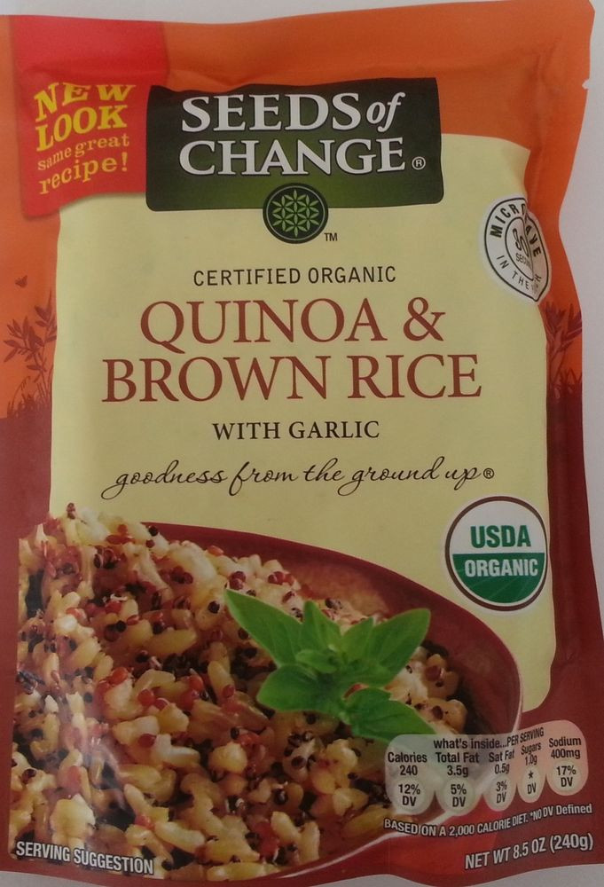 Seeds Of Change Quinoa And Brown Rice Gluten Free
 Seeds Change Organic Quinoa And Brown Rice 1 X 8 5 Oz
