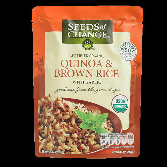 Seeds Of Change Quinoa And Brown Rice Gluten Free
 Organic Brown Basmati Microwave Rice