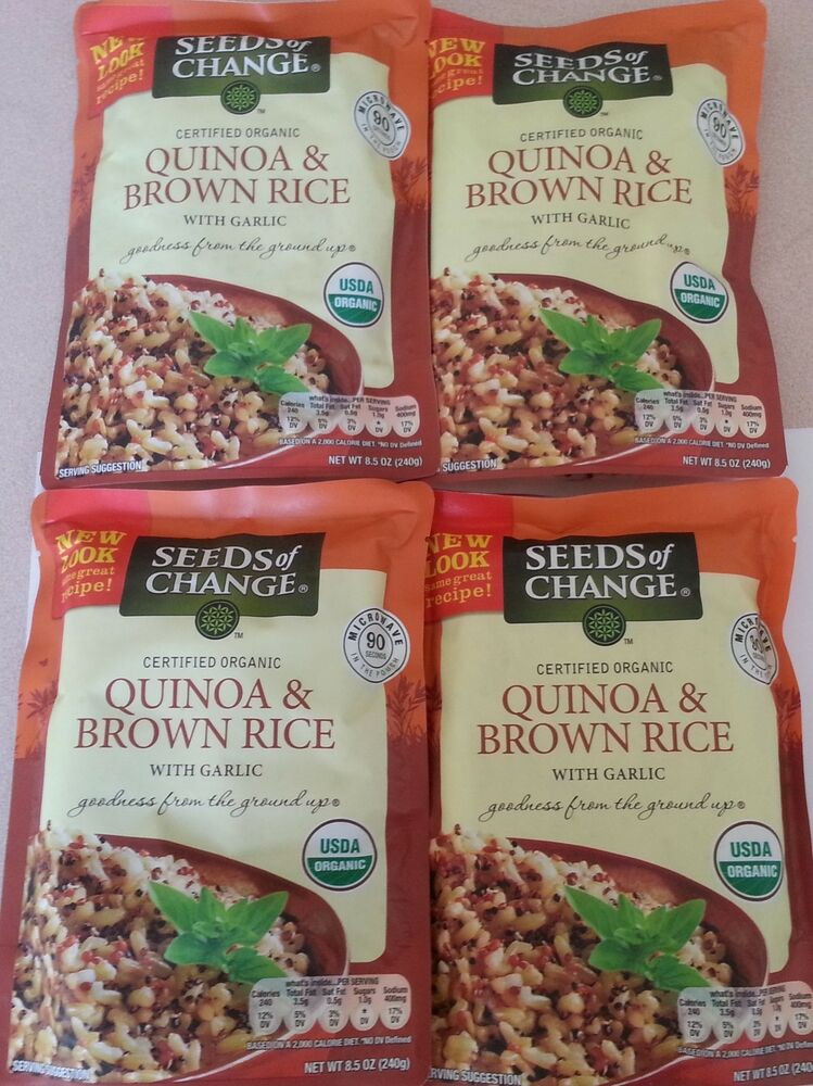 Seeds Of Change Quinoa And Brown Rice Gluten Free
 Seeds Change Organic Quinoa And Brown Rice 4 X 8 5 Oz