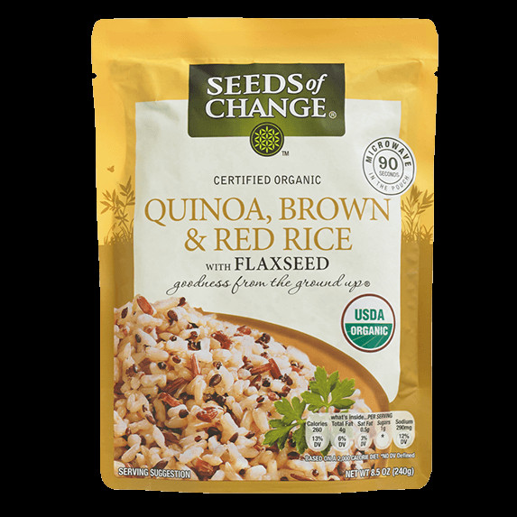 Seeds Of Change Quinoa And Brown Rice Gluten Free
 Organic Quinoa Brown & Red Microwave Rice