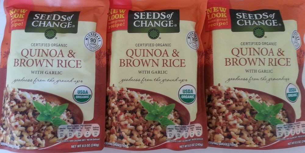 Seeds Of Change Quinoa And Brown Rice Gluten Free
 Seeds Change Organic Quinoa And Brown Rice 3 X 8 5 Oz