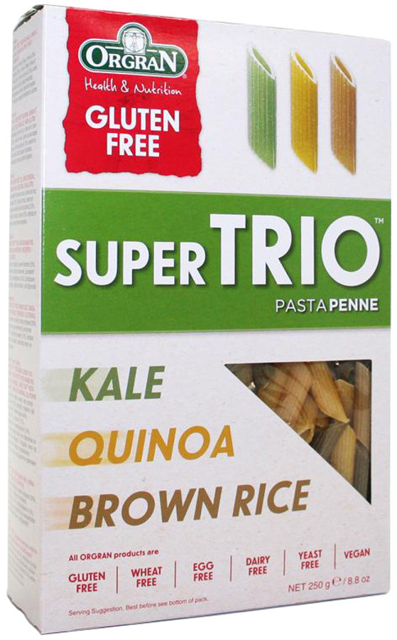 Seeds Of Change Quinoa And Brown Rice Gluten Free
 Orgran Super Trio Penne Pasta Kale Quinoa & Brown Rice