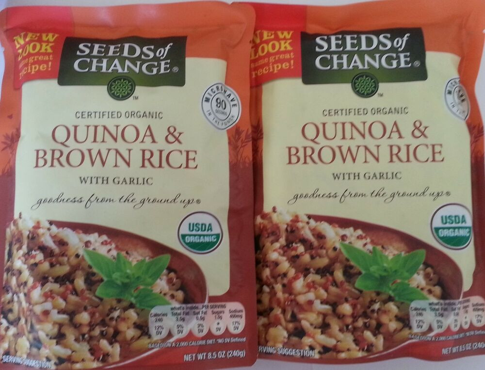 Seeds Of Change Quinoa And Brown Rice Gluten Free
 Seeds Change Organic Quinoa And Brown Rice 2 X 8 5 Oz