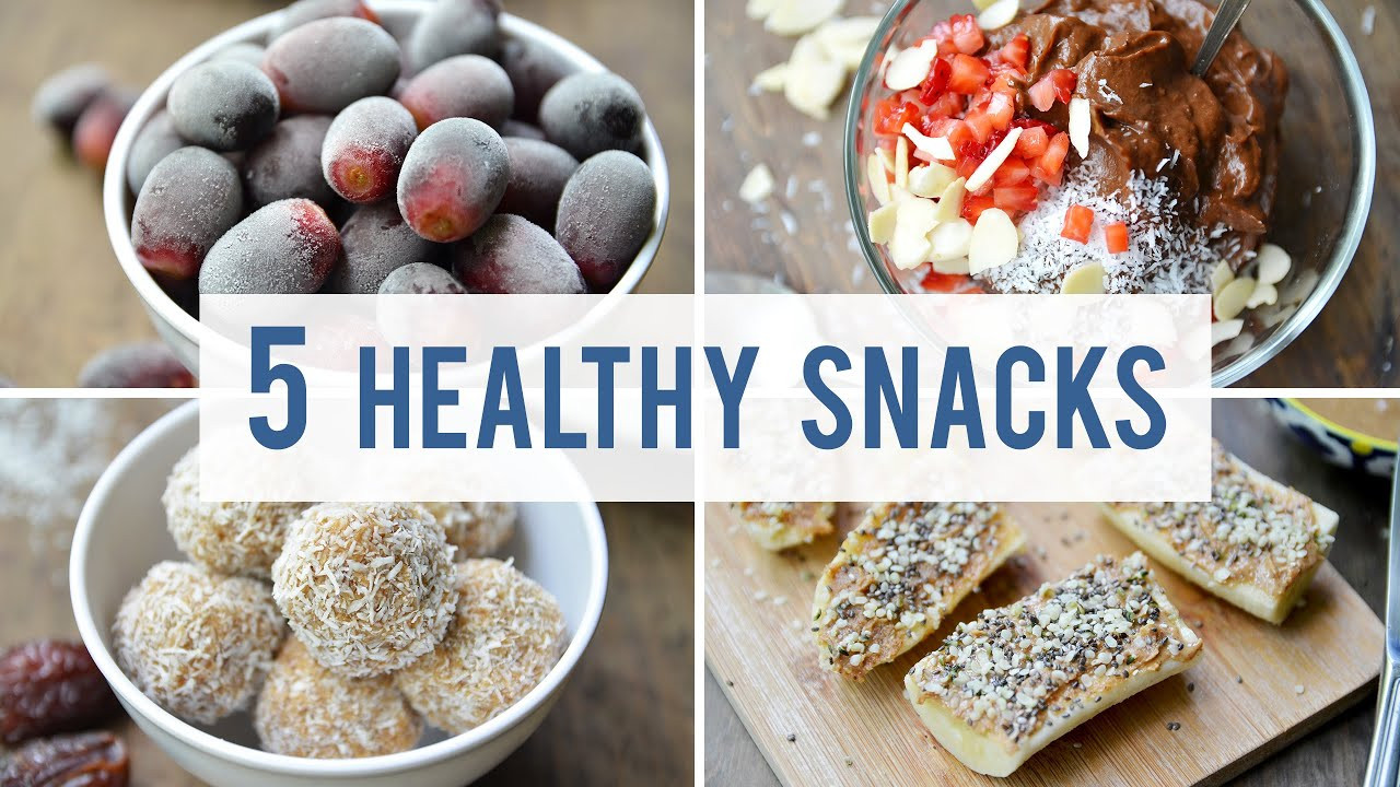 Simple Healthy Snacks
 5 EASY HEALTHY SNACKS