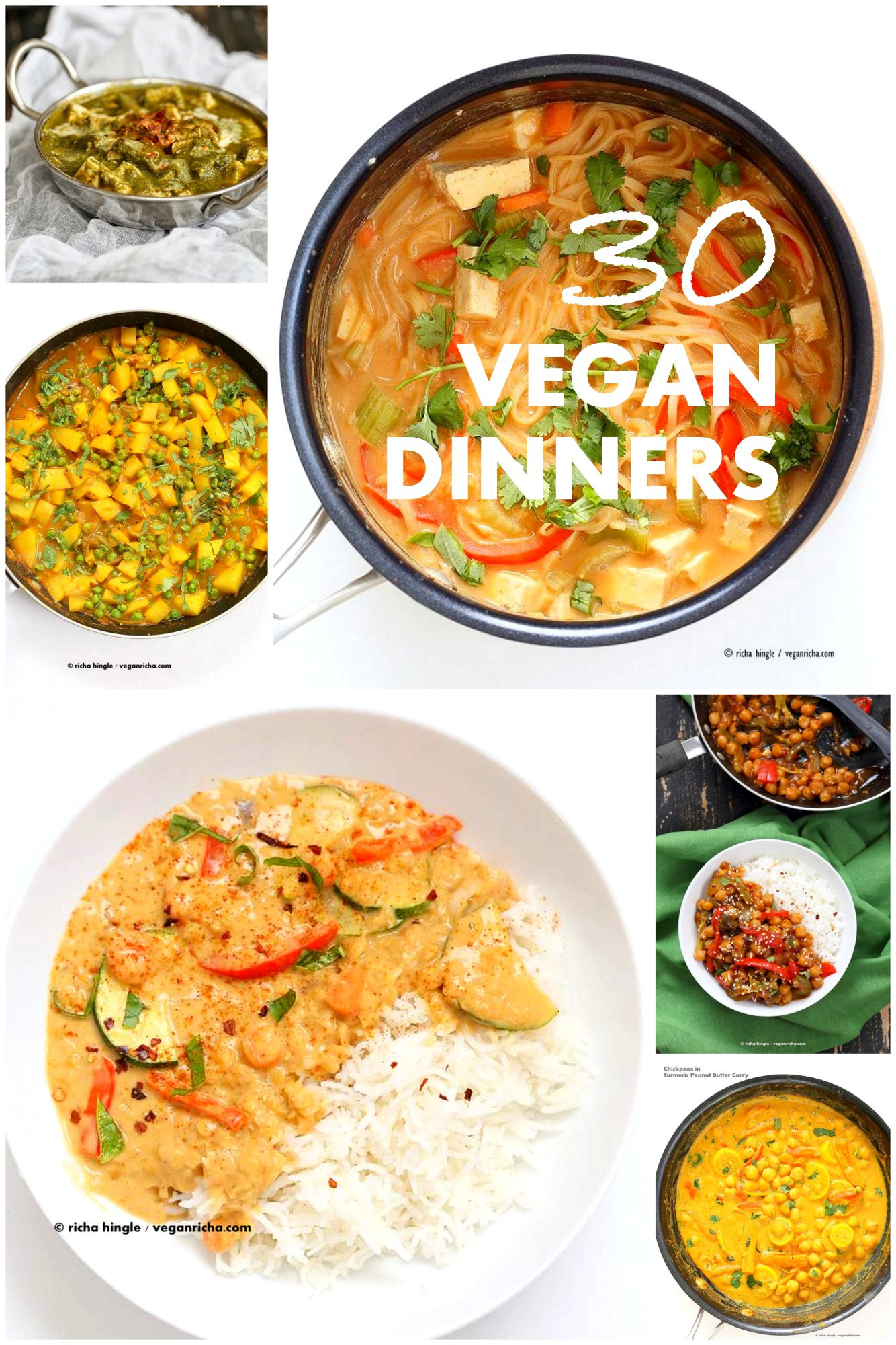 Simple Indian Vegetarian Recipes For Dinner
 30 Easy Vegan Dinner Recipes Vegan Richa