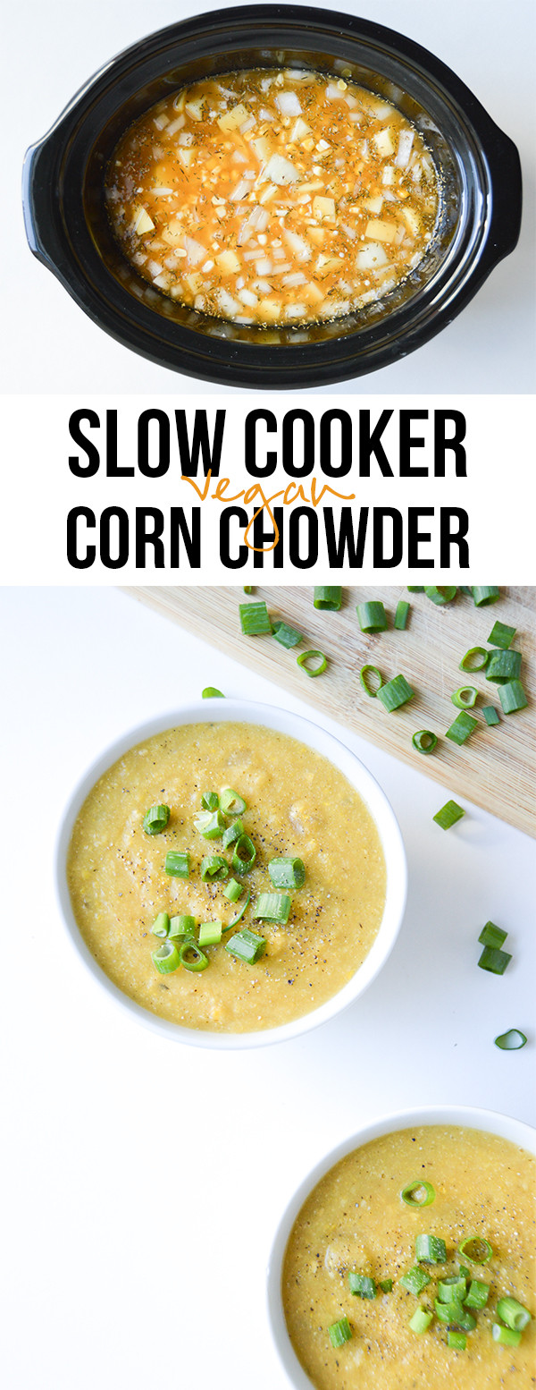 Slow Cooker Corn Chowder Vegetarian
 ve arian slow cooker corn chowder