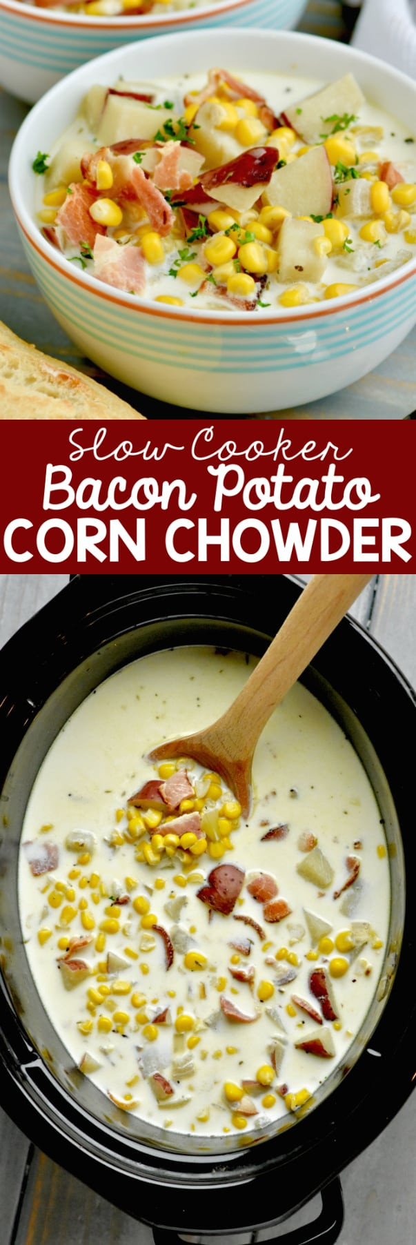 Slow Cooker Corn Chowder Vegetarian
 Slow Cooker Bacon Potato Corn Chowder Wine & Glue