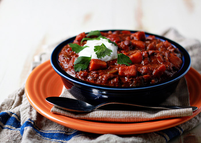 Slow Cooker Vegetarian Chili With Sweet Potatoes
 Slow Cooker Quinoa Sweet Potato & Black Bean Ve arian