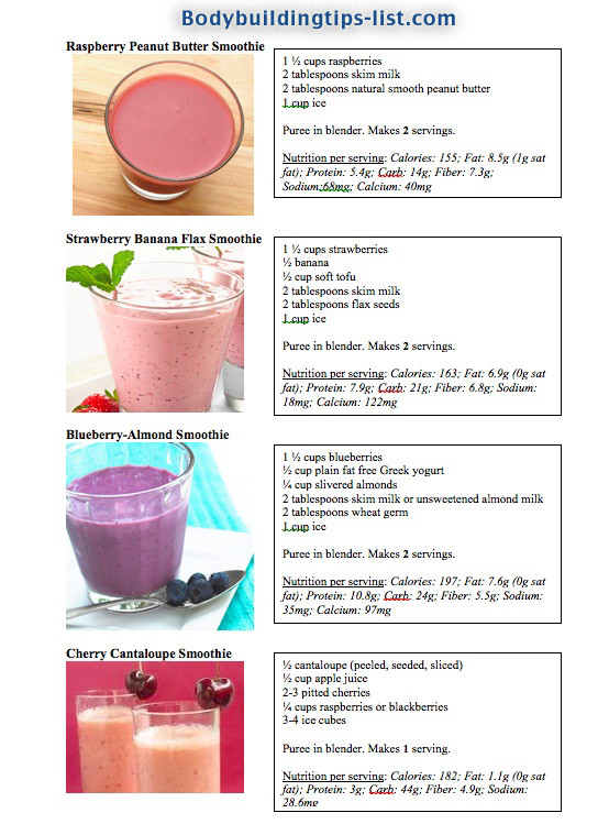 Smoothie Weight Loss Recipes
 Smoothie recipe for weight loss and energy