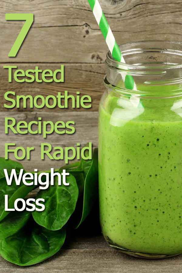 Smoothies And Weight Loss
 7 Smoothie Recipes For Rapid Weight Loss
