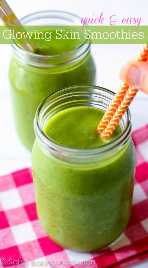 Smoothies For Healthy Skin
 Glowing Skin Smoothie Sallys Baking Addiction