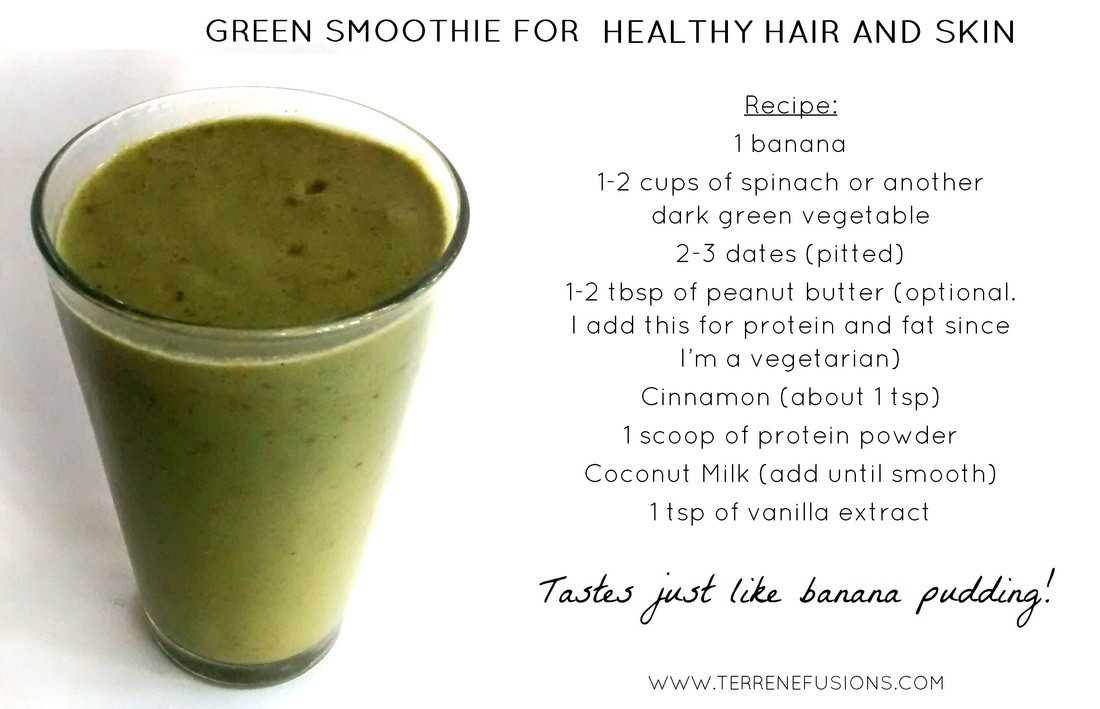 Smoothies For Healthy Skin
 Green Smoothie for Healthy Hair and Skin Terrene Fusions