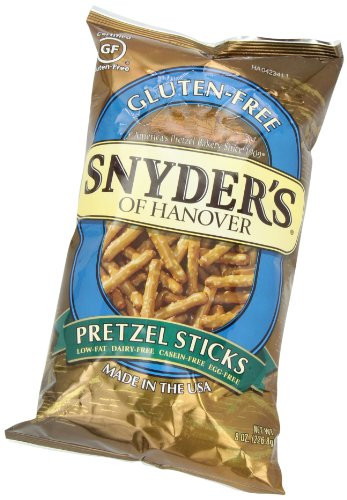 Snyders Pretzels Gluten Free
 Snyder s of Hanover Inc Pretzel Sticks Gf 8 Ounce