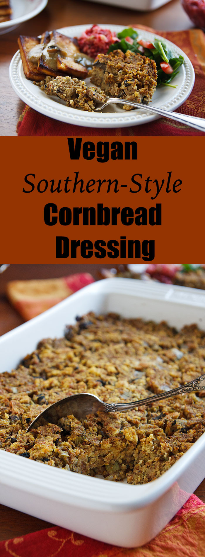 Southern Vegetarian Recipes
 Vegan Southern Style Cornbread Dressing