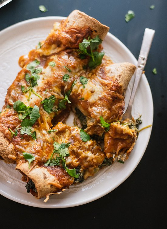 Spinach Enchiladas Vegan
 Spinach Artichoke Enchiladas Cookie and Kate