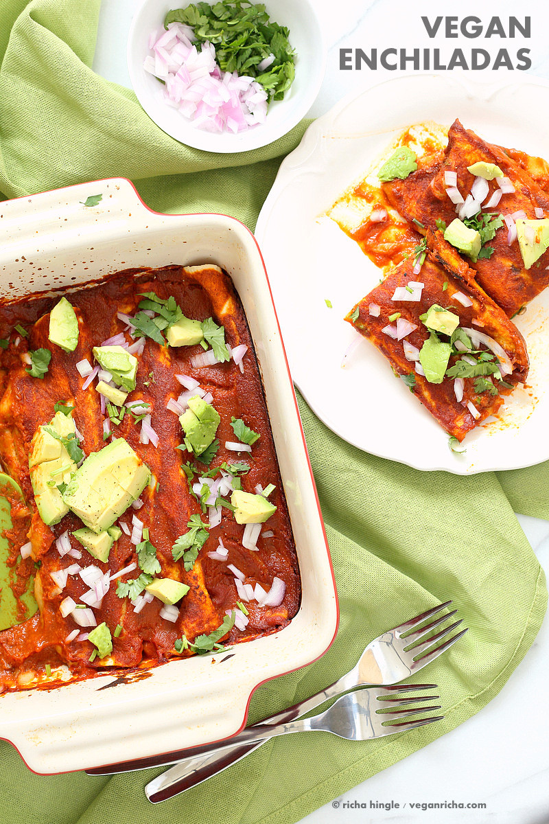 Spinach Enchiladas Vegan
 Vegan Enchiladas Recipe with Lentils and Black Beans