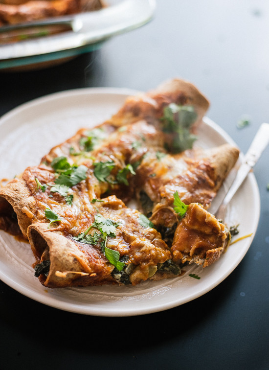 Spinach Enchiladas Vegan
 Spinach Artichoke Enchilada Casserole