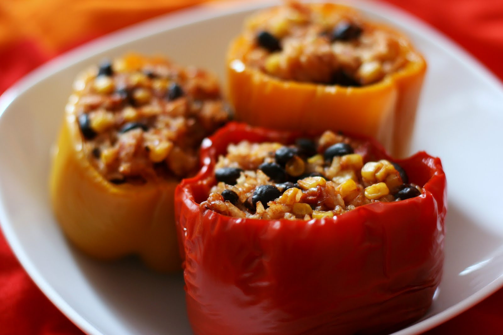 Stuffed Bell Peppers Vegan
 A Year of Slow Cooking Slow Cooker Ve arian Stuffed