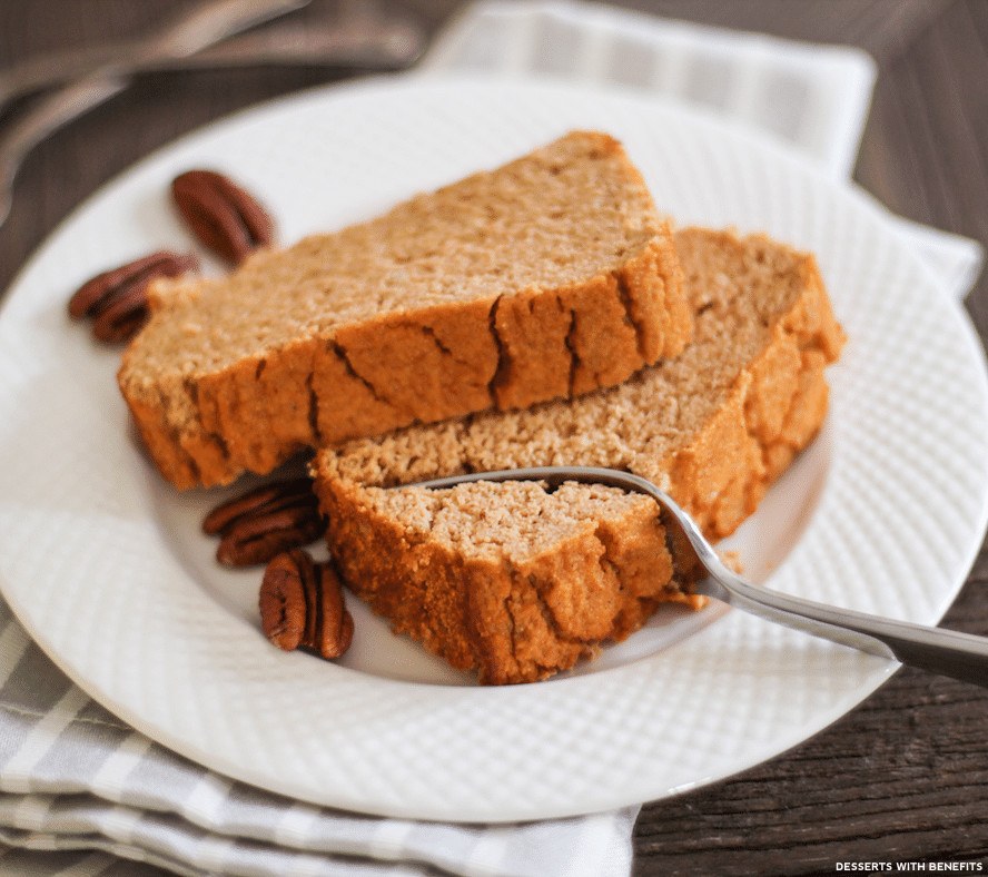 Sugar And Dairy Free Desserts
 Desserts With Benefits Healthy Pumpkin Cake Loaf recipe