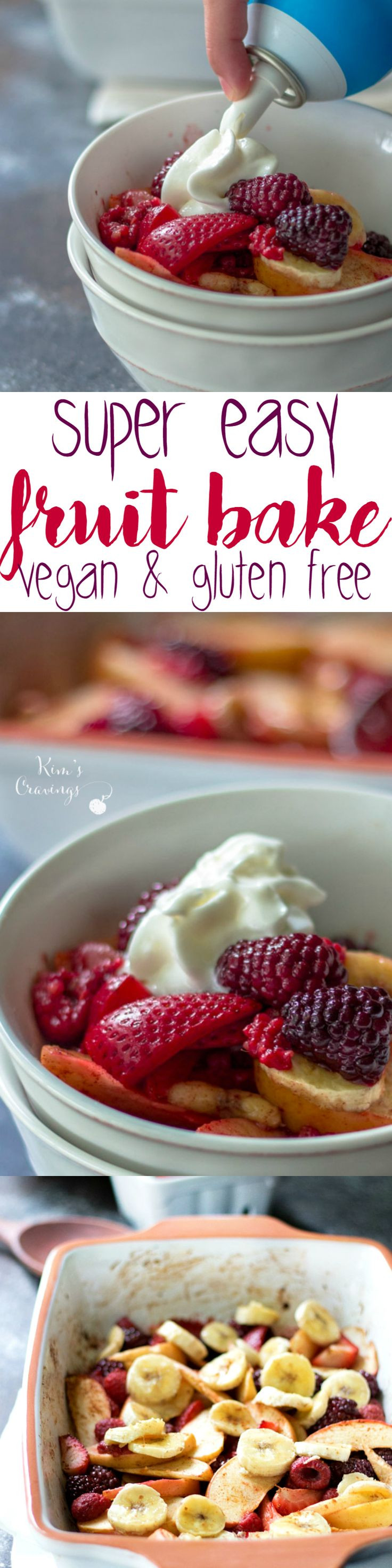 Super Easy Vegan Recipes
 Super Easy Healthy Baked Fruit Dessert vegan and gluten