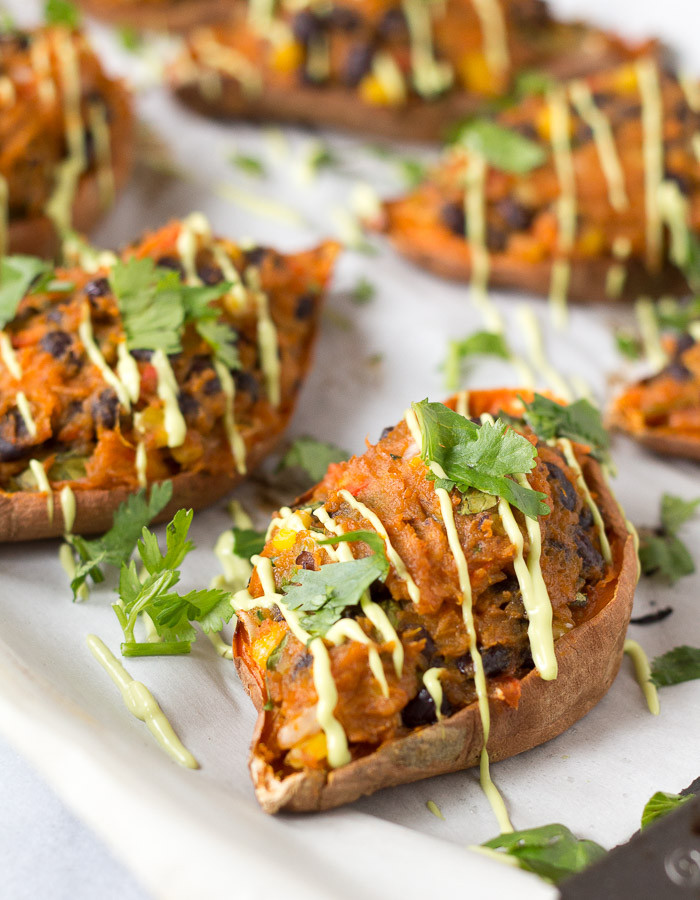 Sweet Potatoes Vegan Recipes
 Mexican Stuffed Sweet Potato Skins – Vegan Gluten free