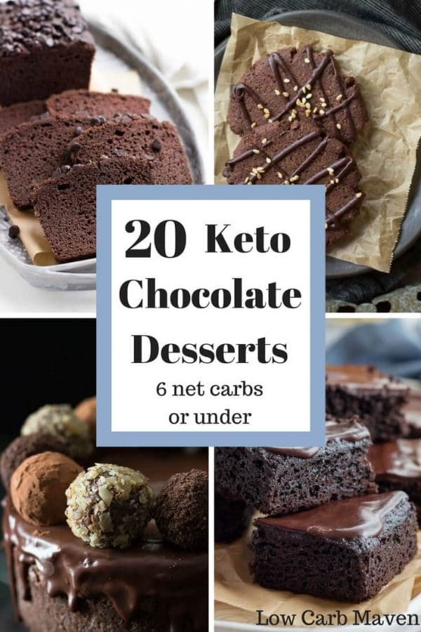 Sweets For Keto Diet
 20 Decadent Chocolate Keto Desserts Under 6 net carbs