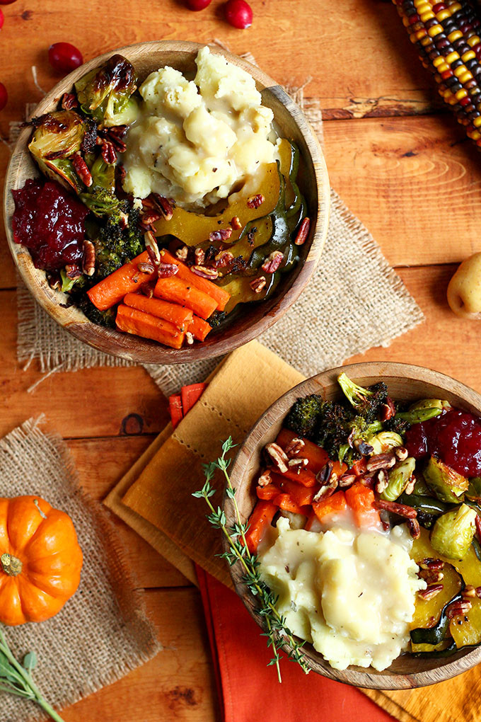 Thanksgiving Recipes Vegetarian
 Roasted Vegan Thanksgiving Bowl I LOVE VEGAN