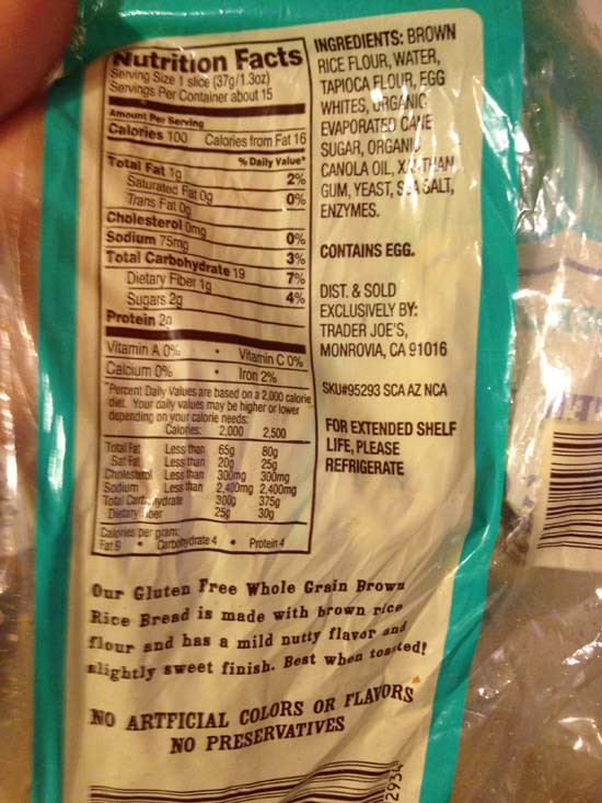 Trader Joe'S Gluten Free Cupcakes
 Is Trader Joe s Gluten Free Bread Vegan World of Charts