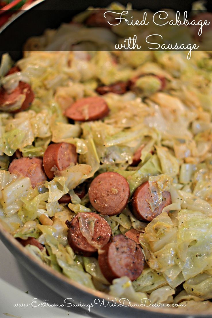 Turkey Sausage Recipes Low Carb
 Fried Cabbage With Sausage Recipe Low Carb
