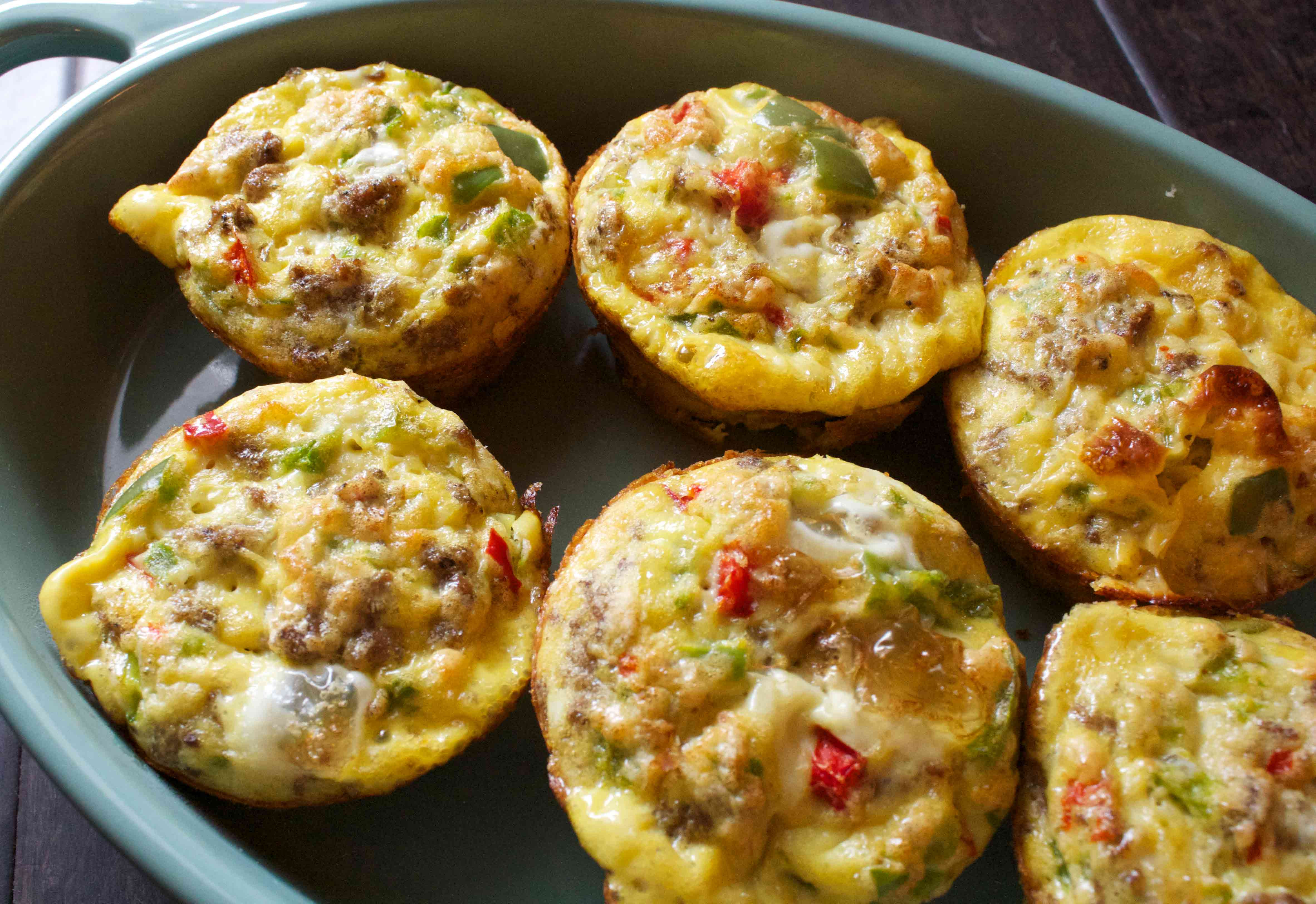 Turkey Sausage Recipes Low Carb
 Turkey Sausage & Bell Pepper Egg Cups