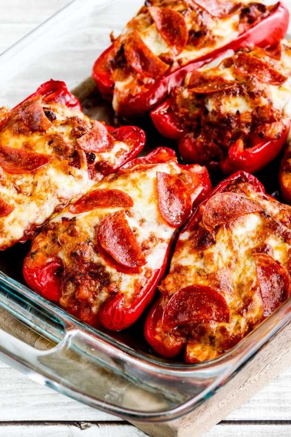 Turkey Sausage Recipes Low Carb
 Low Carb Sausage and Pepperoni Pizza Stuffed Peppers