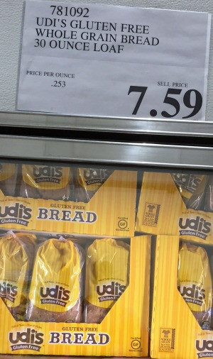 Udi Gluten Free Bread Ingredients
 Udi s gluten free bread at Costco