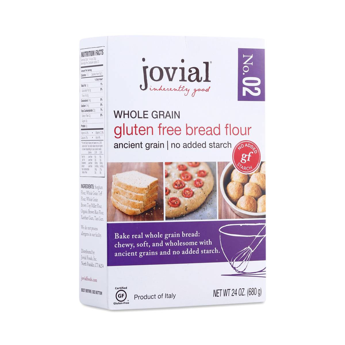 Udi'S Gluten Free Whole Grain Bread
 Whole Grain Gluten Free Bread Flour by Jovial Thrive Market