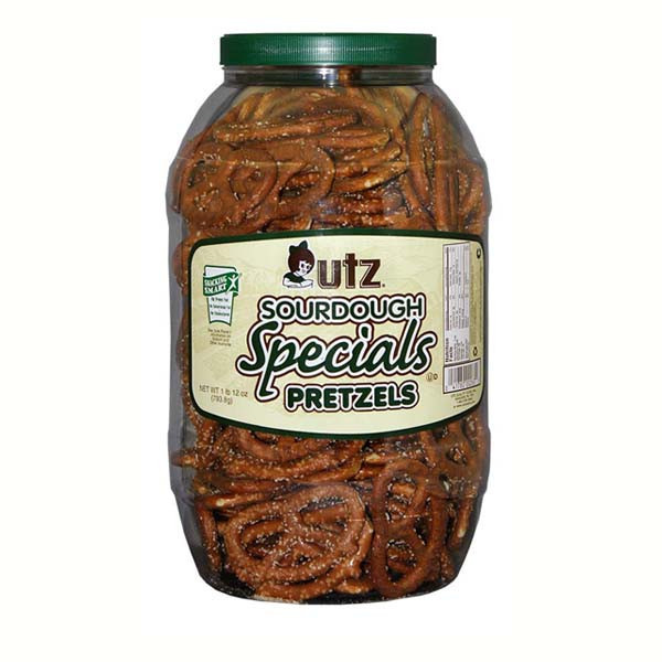 Utz Gluten Free Pretzels
 Utz Sourdough Specials Pretzels Plastic Jars Single Pack