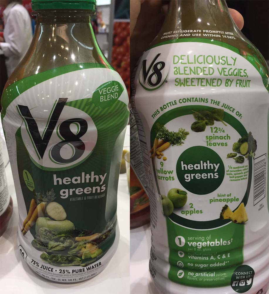 V8 Healthy Greens
 V8 Healthy Greens Nutritional Information Nutrition Ftempo
