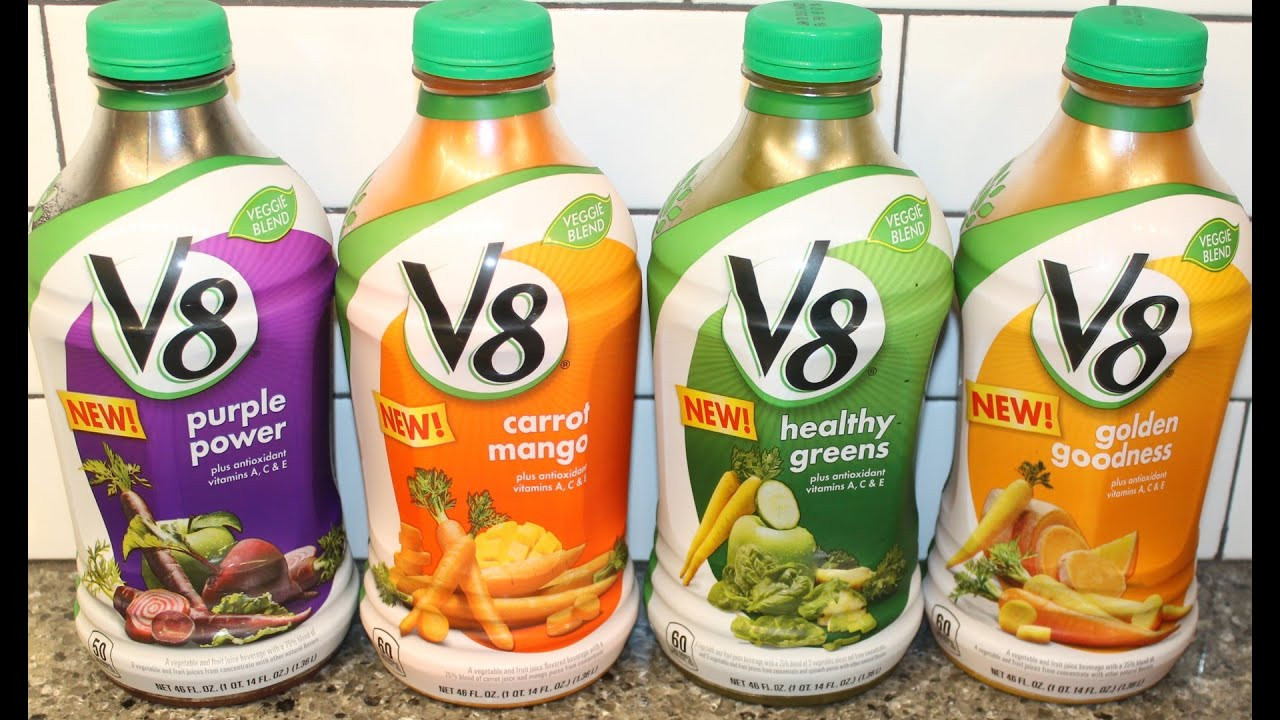 V8 Healthy Greens
 v8 veggie blends carrot mango