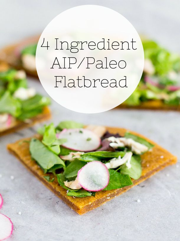 Vegan Aip Recipes
 4 Ingre nt AIP Flatbread recipe paleo vegan coconut