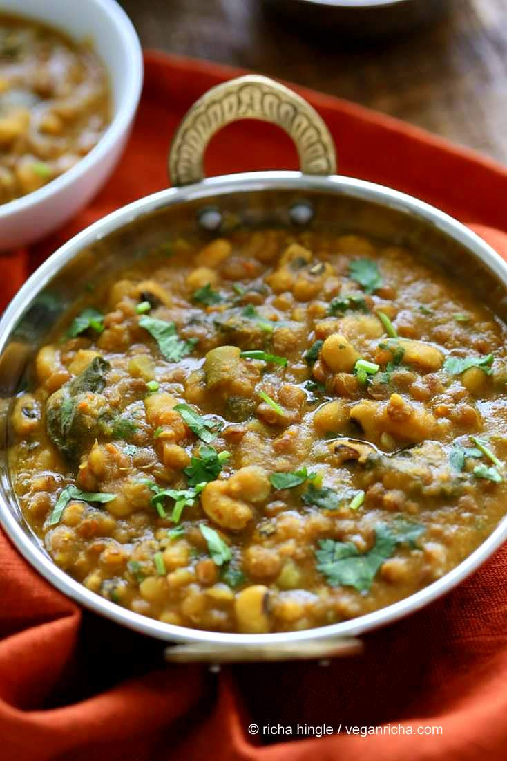 Vegan Black Eyed Pea Recipes
 Lentil Black Eyed Pea Soup with Greens Vegan Richa