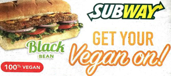 Vegan Bread Subway
 2015 Progress for Animals