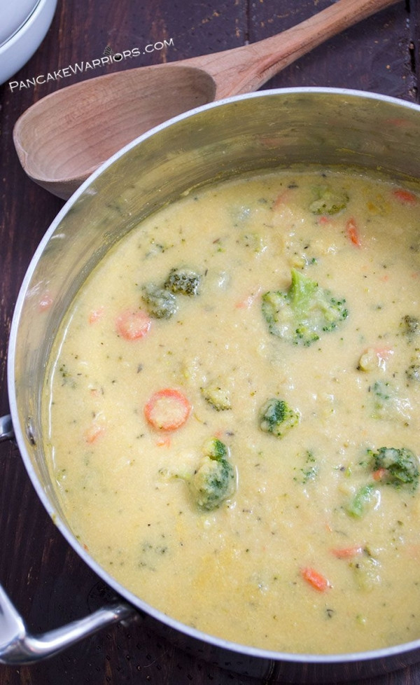 Vegan Broccoli Cheese Soup
 e pot healthy vegan broccoli cheese soup is sure to