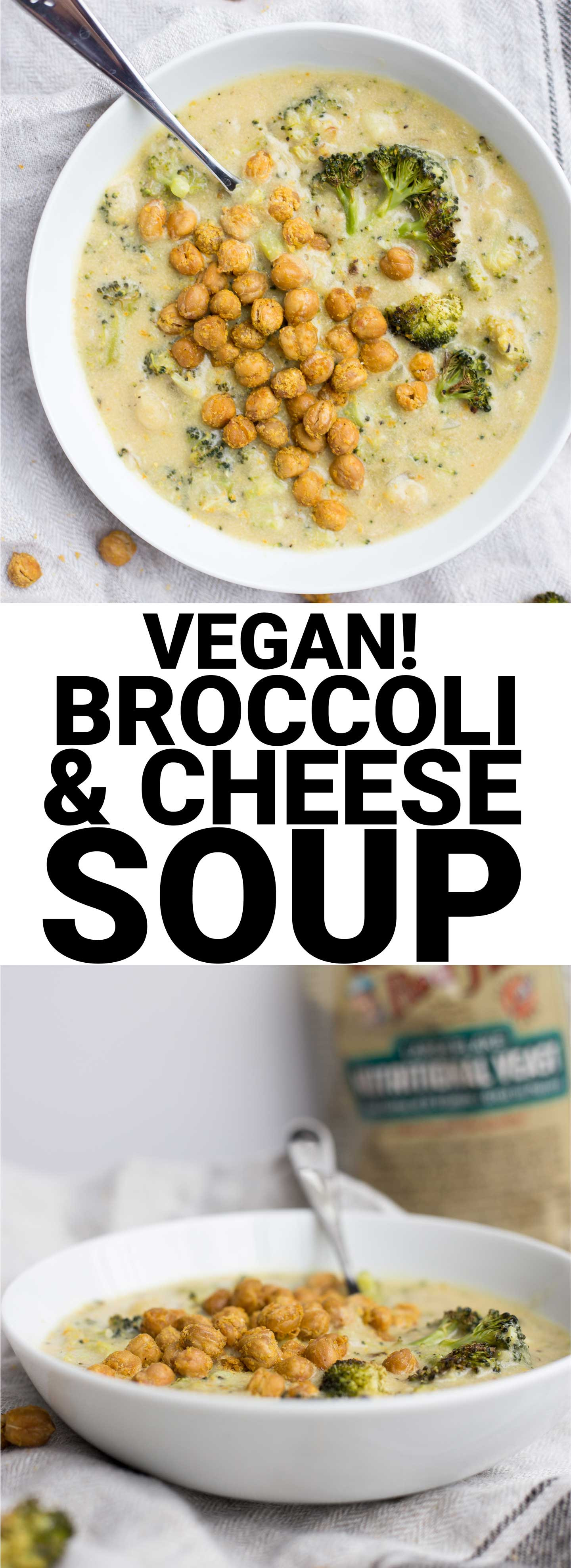 Vegan Broccoli Cheese Soup
 Vegan Roasted Broccoli & Cheese Soup Fooduzzi